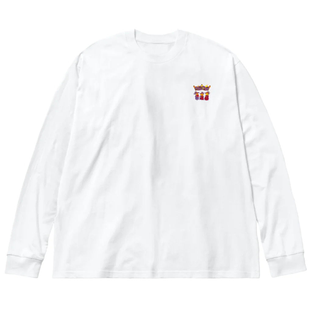 GOODS SHOP【そぞろな小窓】 SUZURI店の[ワンポイント]【本番まであと何日？】 Big Long Sleeve T-Shirt