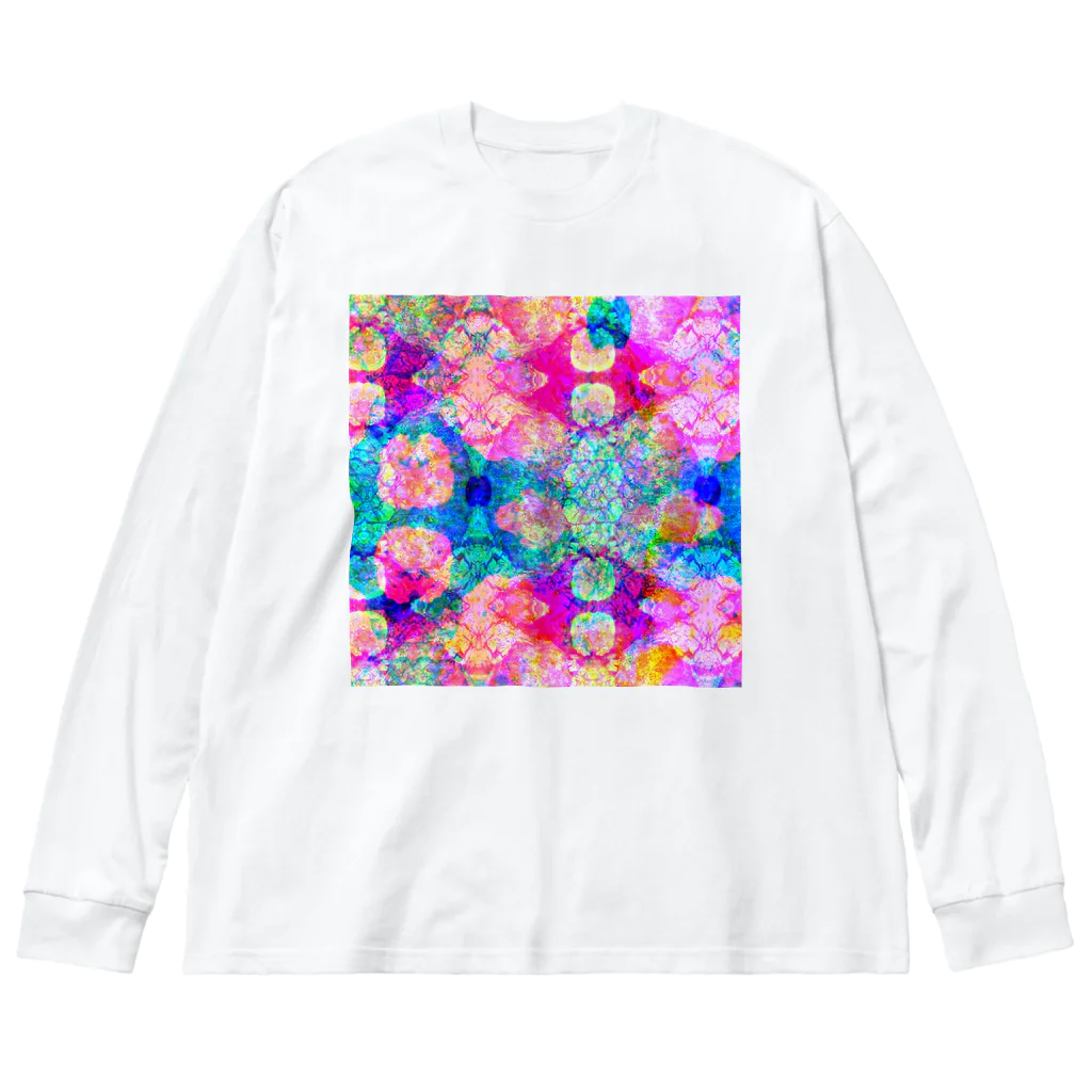 egg Artworks & the cocaine's pixの『iмitΔti٥n ¤f ◊lie◊fe』 ビッグシルエットロングスリーブTシャツ