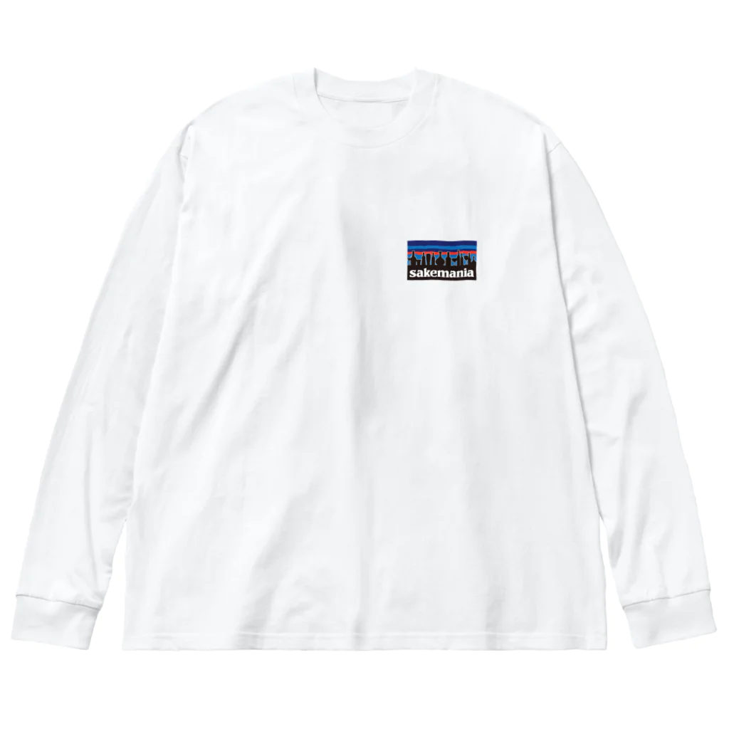 tonikakusakeの酒マニア ロゴ胸ワンポイント ビッグシルエットロングスリーブTシャツ