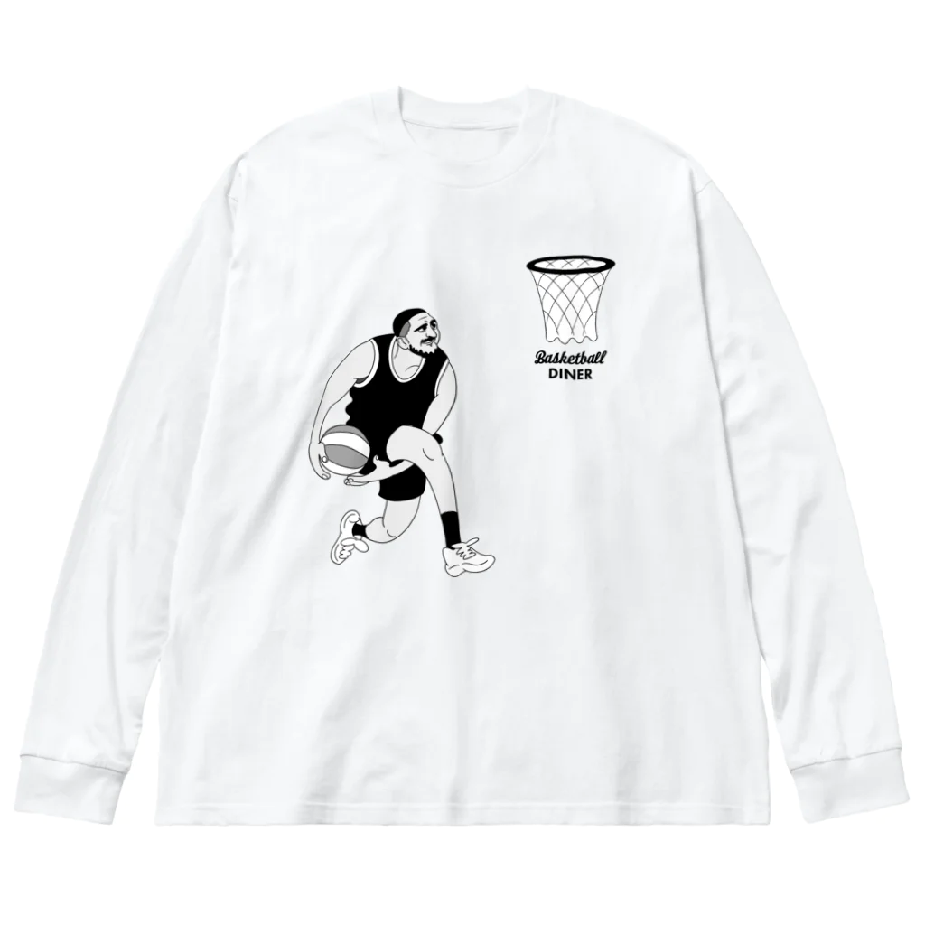 Basketball DinerのBasketball Diner ロゴOT ビッグシルエットロングスリーブTシャツ