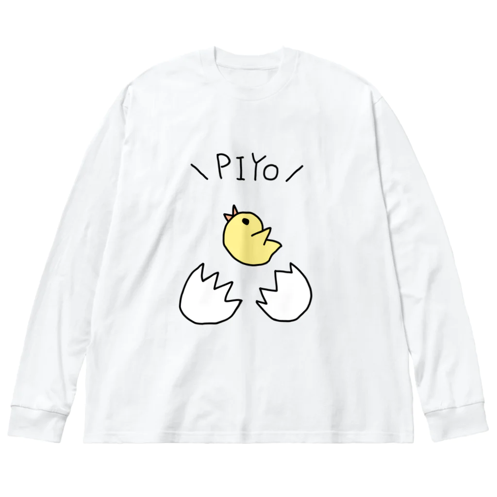 harusaraショップの＼PIYO／グッズ Big Long Sleeve T-Shirt