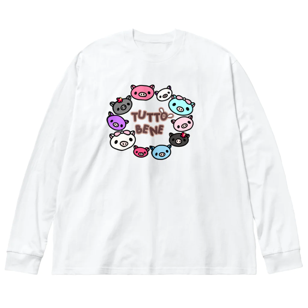 ふじこのうまくいくさ！ ビッグシルエットロングスリーブTシャツ