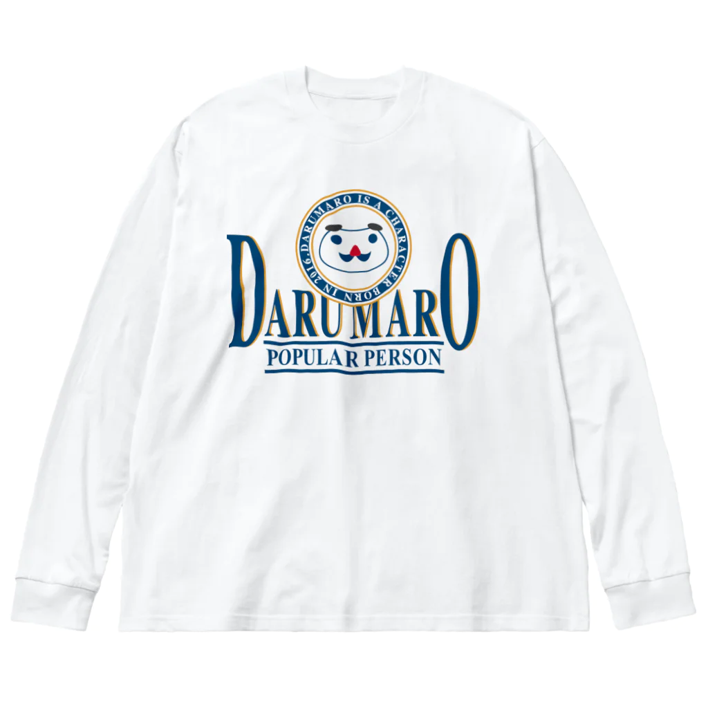 かんちょりさんのだるまろ-いまどきカレッジT ビッグシルエットロングスリーブTシャツ