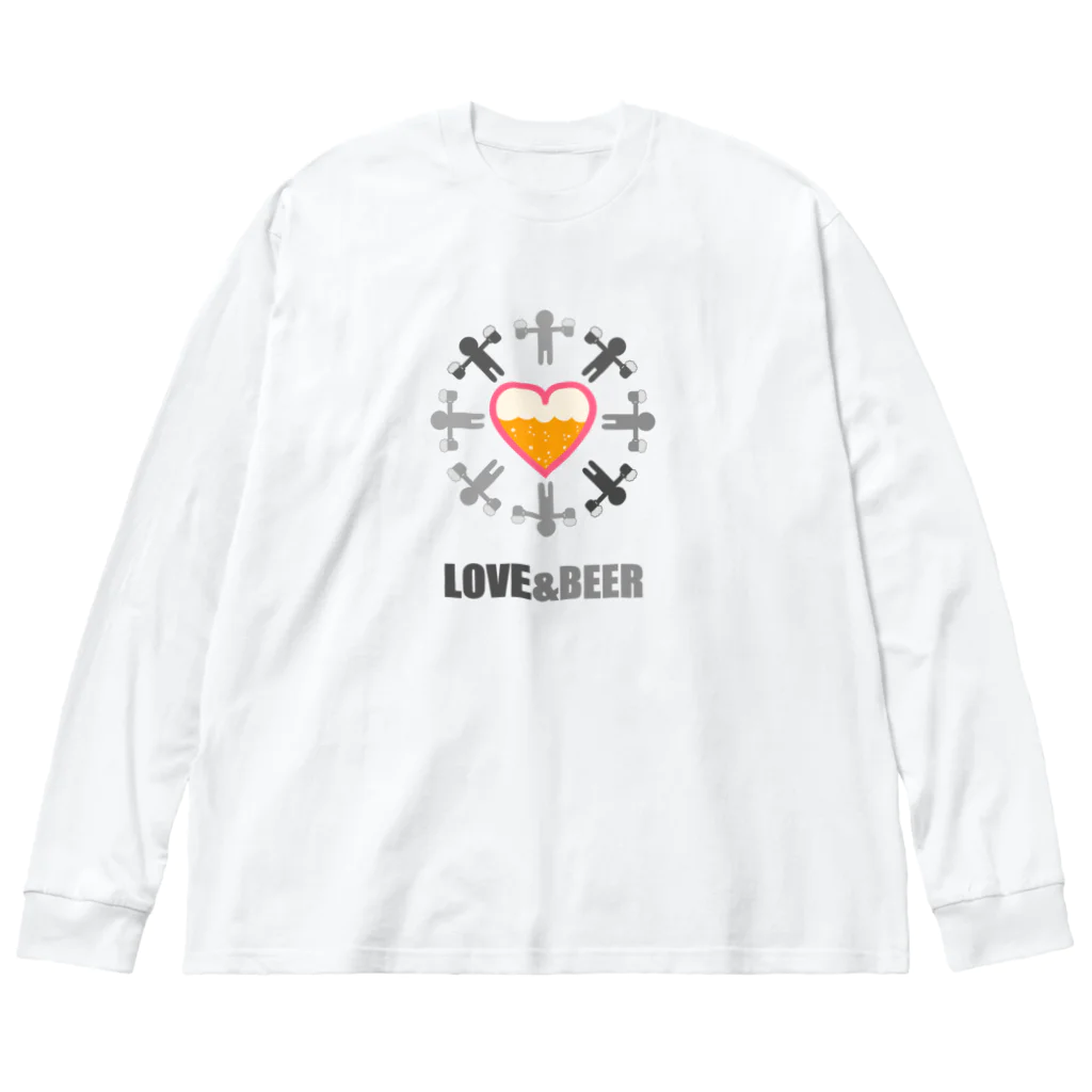 Siderunの館 B2のLOVE & BEER ビッグシルエットロングスリーブTシャツ