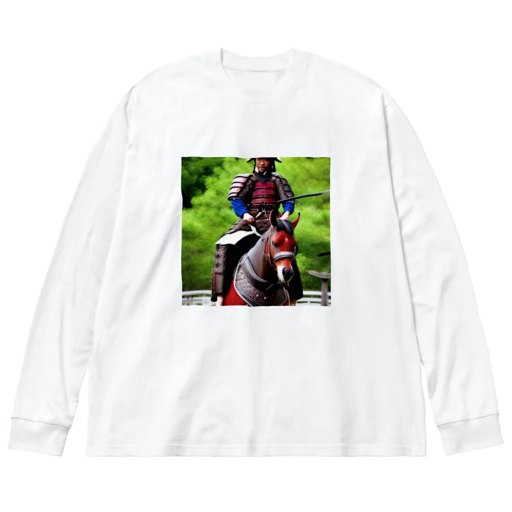 ミラくまの鎧を着た侍 Big Long Sleeve T-Shirt