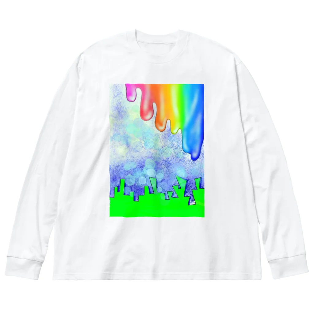 ▲ゆっこ(岩手産のスカイツリー )▲のレインボーさん Big Long Sleeve T-Shirt