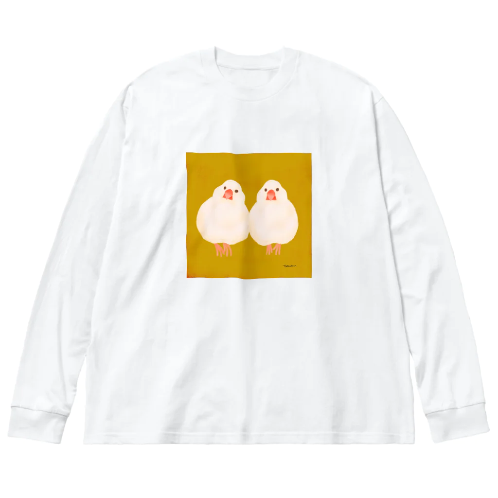 tateshima(たてしま)のもちもち文鳥 Big Long Sleeve T-Shirt