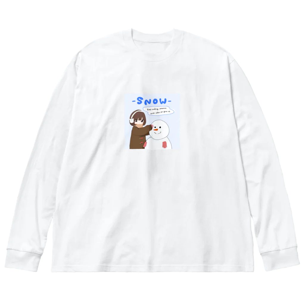 みーすけのmaking snowmen Big Long Sleeve T-Shirt