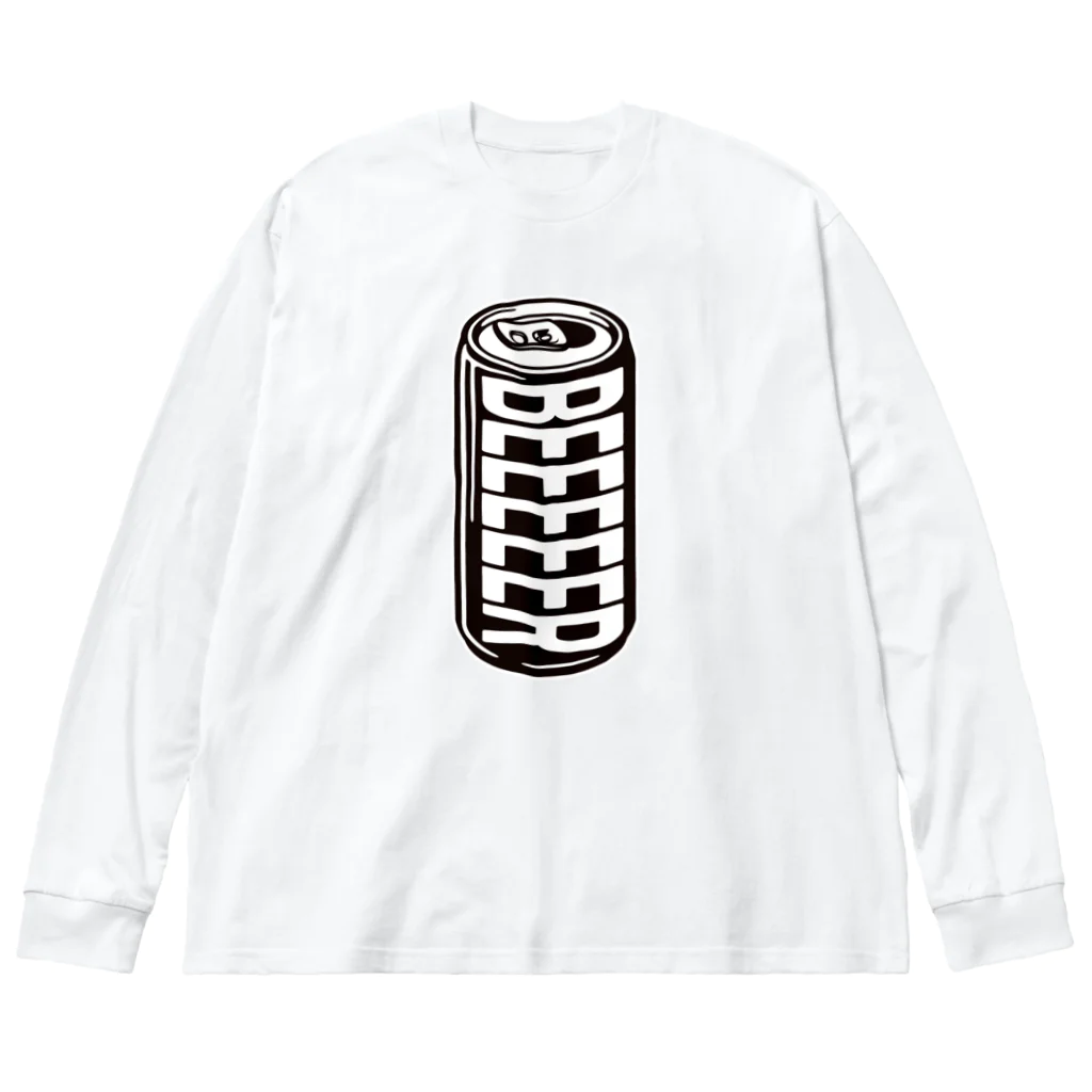 tonikakusakeの缶ビール BEEEEER ビッグシルエットロングスリーブTシャツ