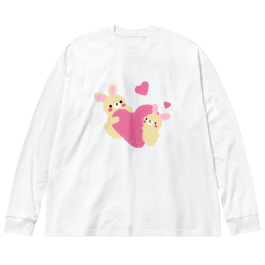 美女木小学校！のかわいいうさちゃん Big Long Sleeve T-Shirt