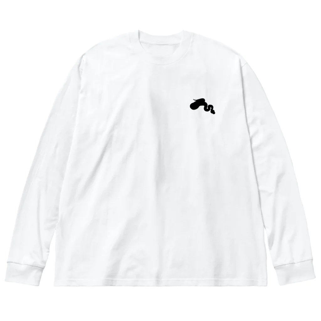 Basic はるの海外バンドT風ボールパイソン Big Long Sleeve T-Shirt