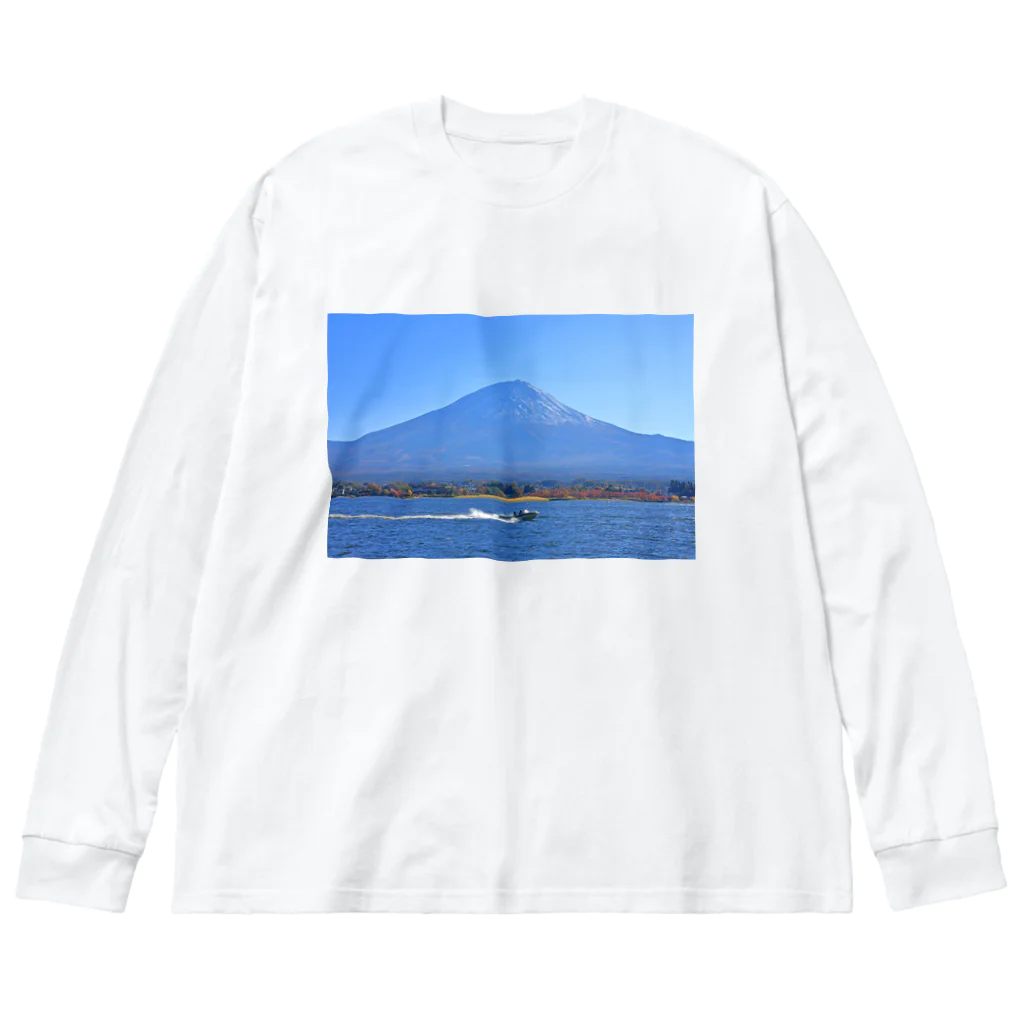 nokkccaの行楽日和 - The perfect day for boating - ビッグシルエットロングスリーブTシャツ