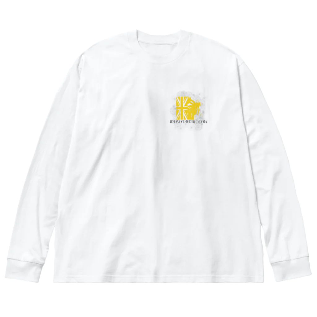 SOKICHISAITOのMORTORED WIRE FLOWER #backprint #yellowrogo  ビッグシルエットロングスリーブTシャツ