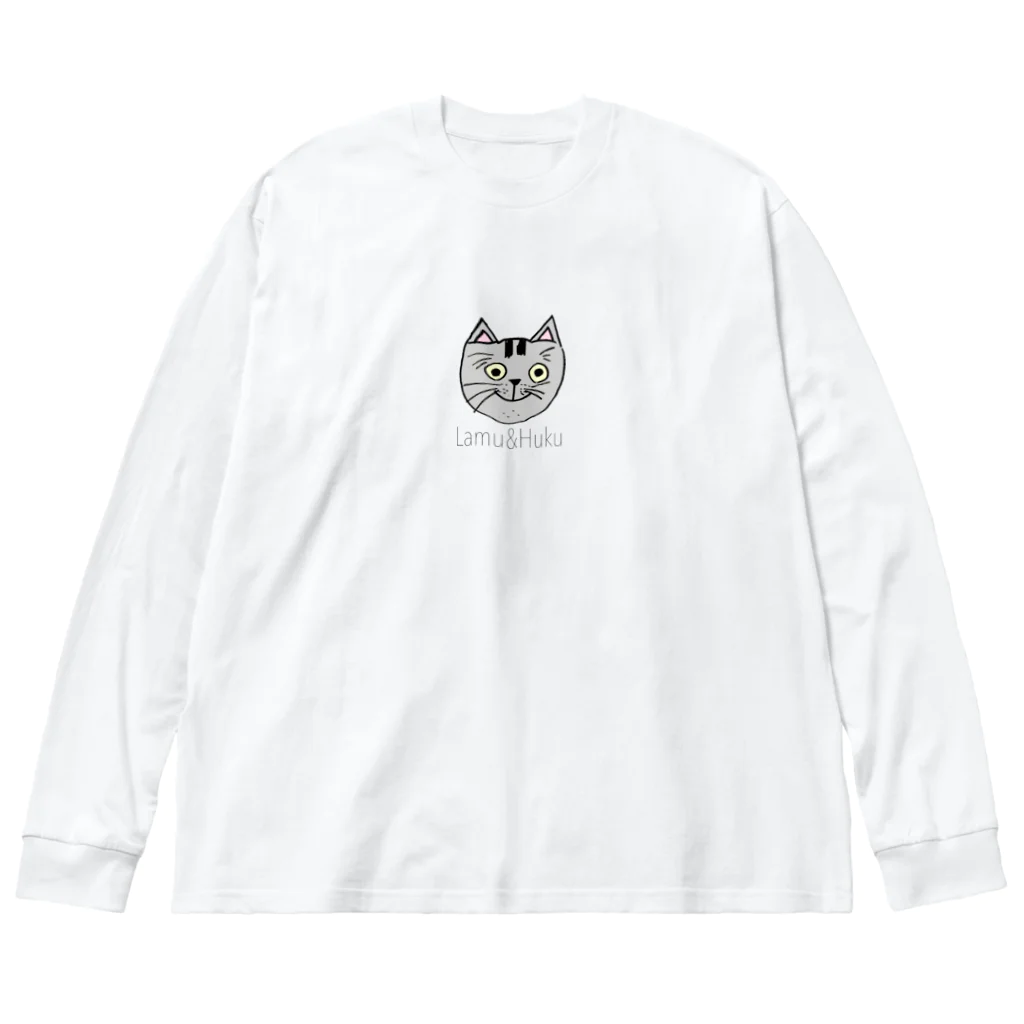 Lamu&Hukuのラム君とフクちゃん ビッグシルエットロングスリーブTシャツ