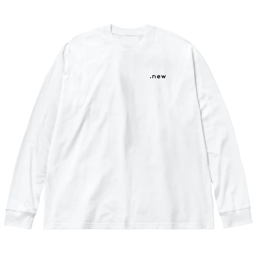 .newの映像プロダクション .new（ドットニュー）公式ロゴグッズ Big Long Sleeve T-Shirt