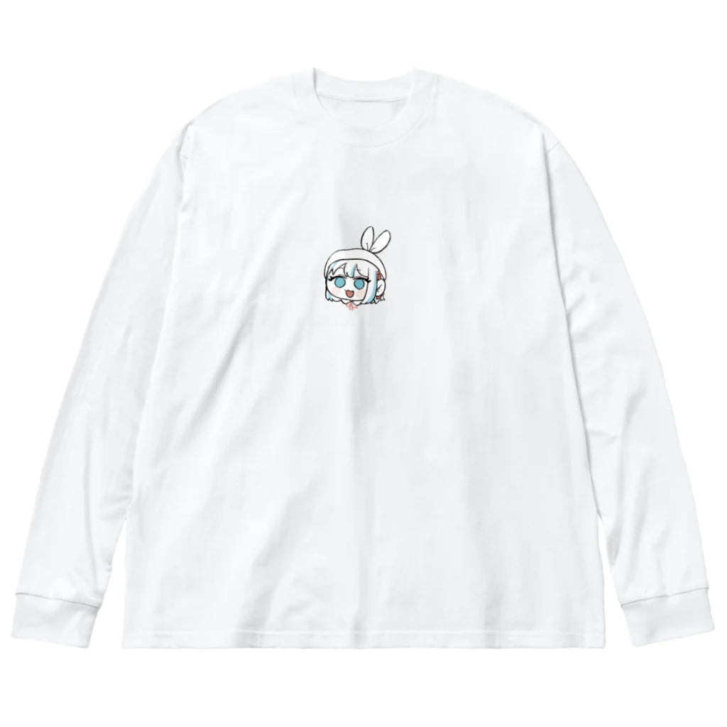 いぬい商店のおまんじゅうにあ ビッグシルエットロングスリーブTシャツ