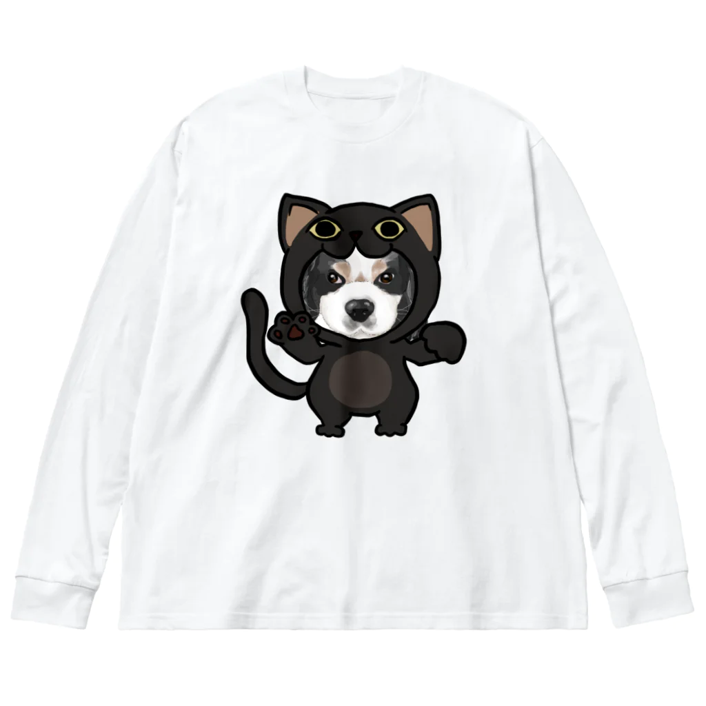 みきぞーん｜保護猫 ミッキー画伯と肉球とおともだちのmaruku Big Long Sleeve T-Shirt