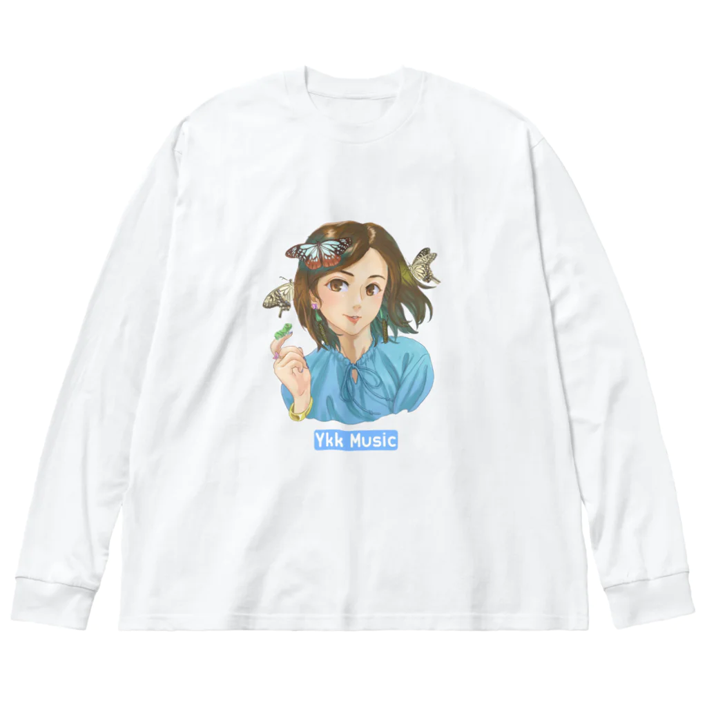 石原有輝香 official SUZURIの虫愛づる母君 designated by 北大路ツカサ ビッグシルエットロングスリーブTシャツ