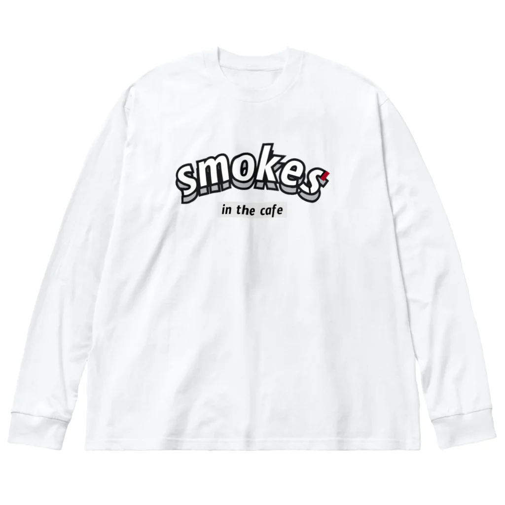 smokes in the cafeのsmokes in the cafe ビッグシルエットロングスリーブTシャツ