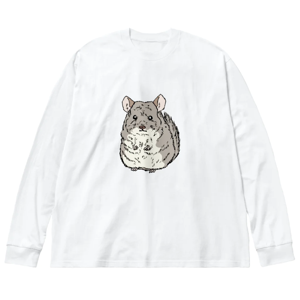 tanuki_msのチンチラ Big Long Sleeve T-Shirt