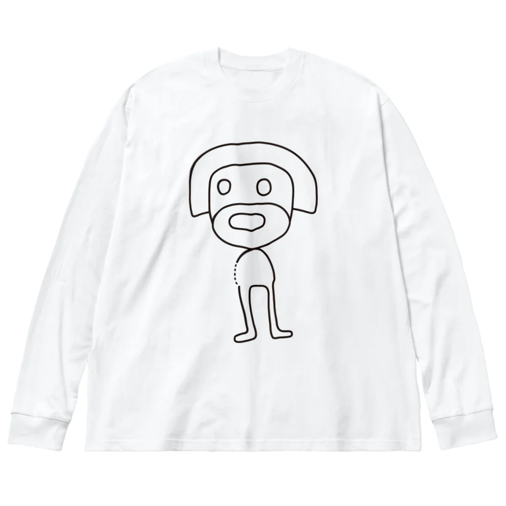 オノマトピアのナスカの地上絵（新発見） ビッグシルエットロングスリーブTシャツ