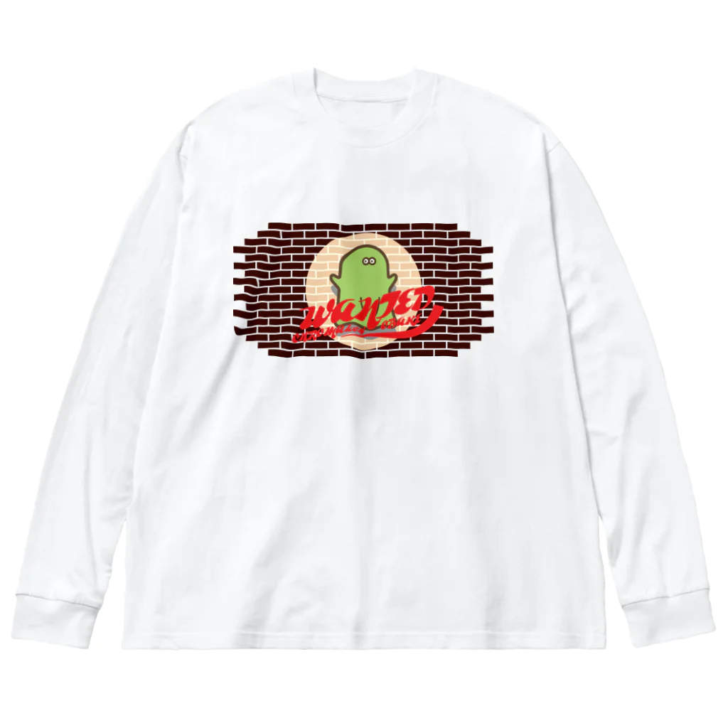 高堂玲/イラストの方のウォンテッド!クロマキーおばけ ビッグシルエットロングスリーブTシャツ