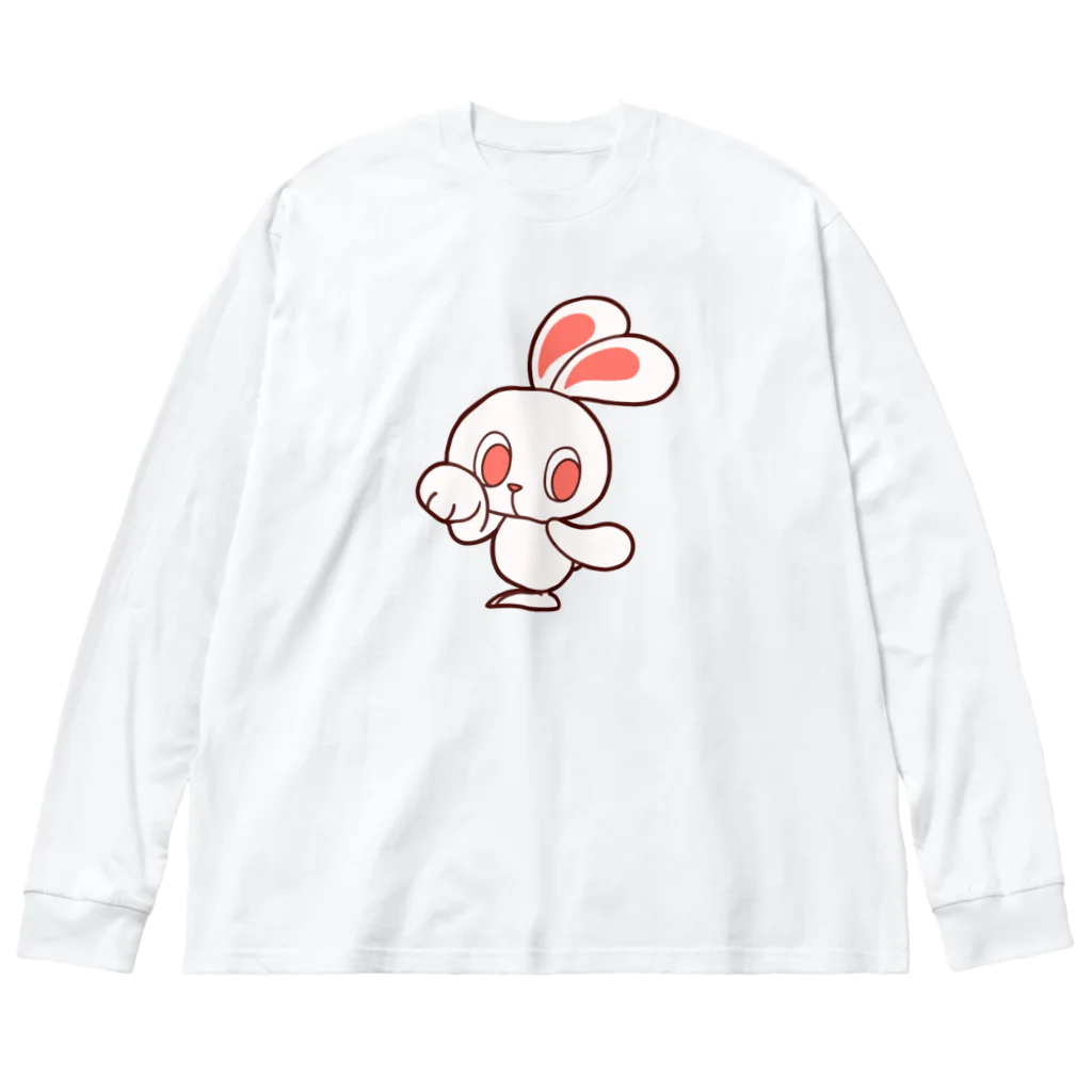 レタ(LETA)のぽっぷらうさぎ Big Long Sleeve T-Shirt