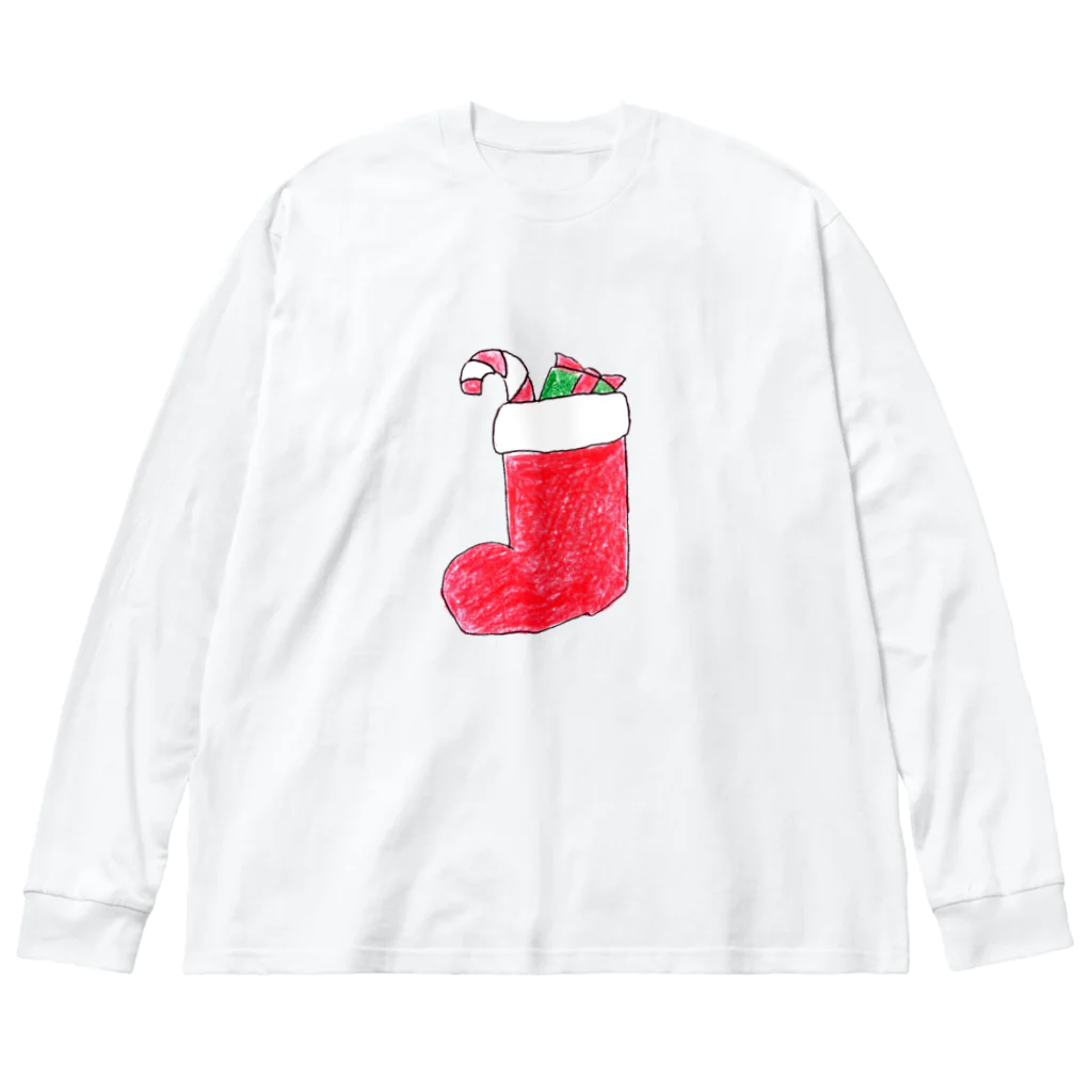 feee.co/フィー子(マーメイド)のクリスマスブーツ ビッグシルエットロングスリーブTシャツ