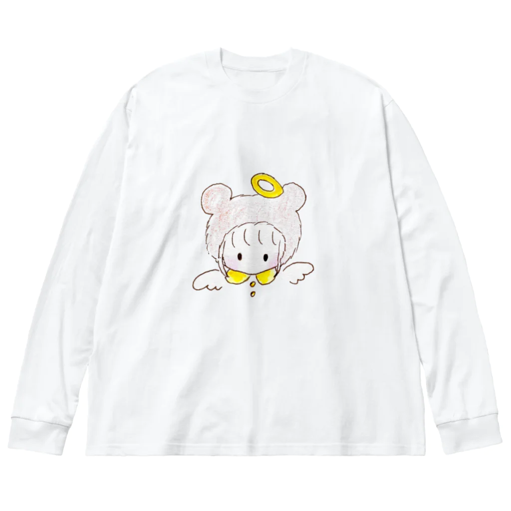 feee.co/フィー子(マーメイド)のくまちゃんエンジェル ビッグシルエットロングスリーブTシャツ