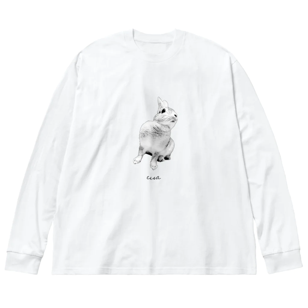 j8ie de vivre♪のうさぎ　ローアングル Big Long Sleeve T-Shirt