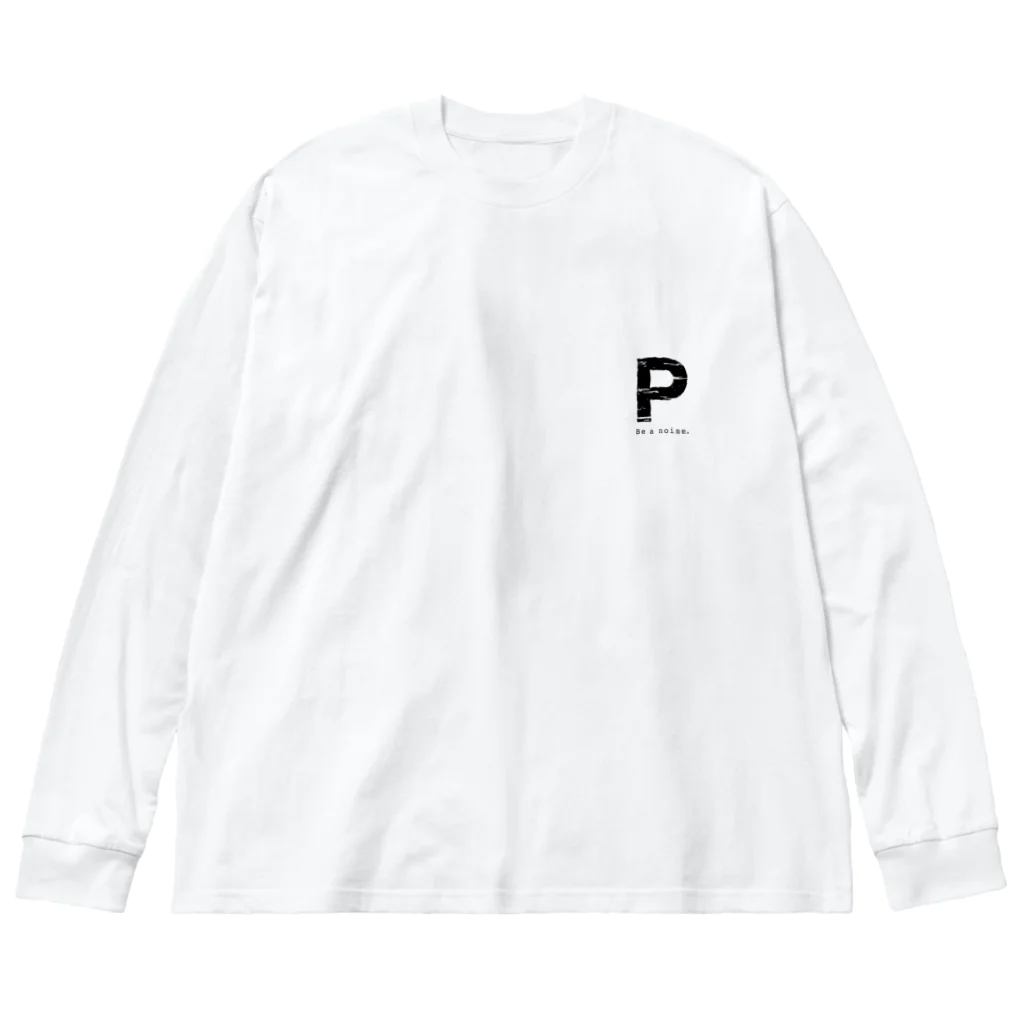 noisie_jpの【P】イニシャル × Be a noise. ビッグシルエットロングスリーブTシャツ