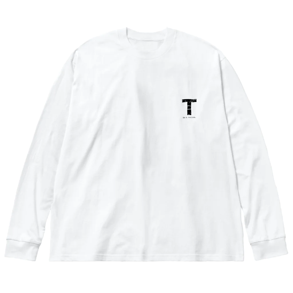 noisie_jpの【T】イニシャル × Be a noise. Big Long Sleeve T-Shirt