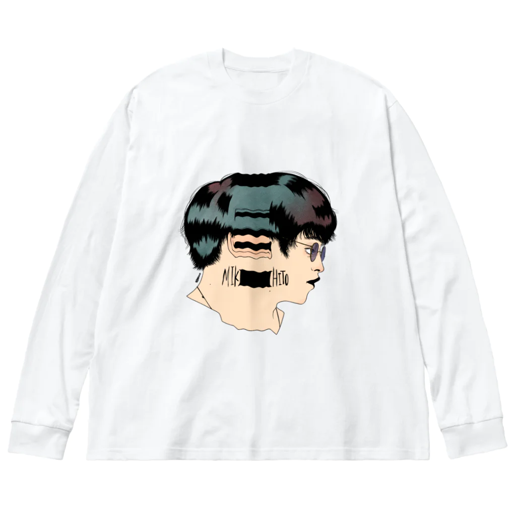 さのみきひとショップの横顔 Big Long Sleeve T-Shirt