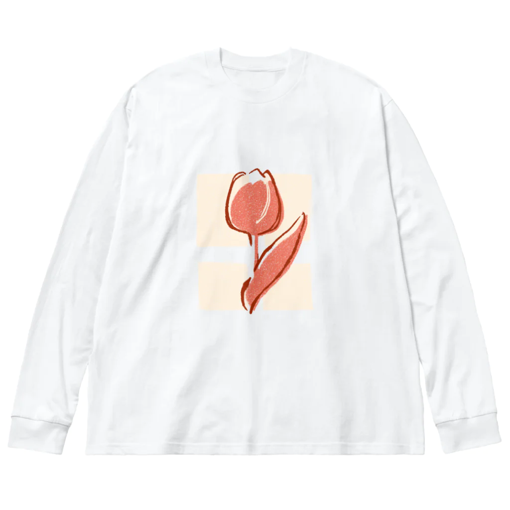 omijiの窓辺の花 Big Long Sleeve T-Shirt