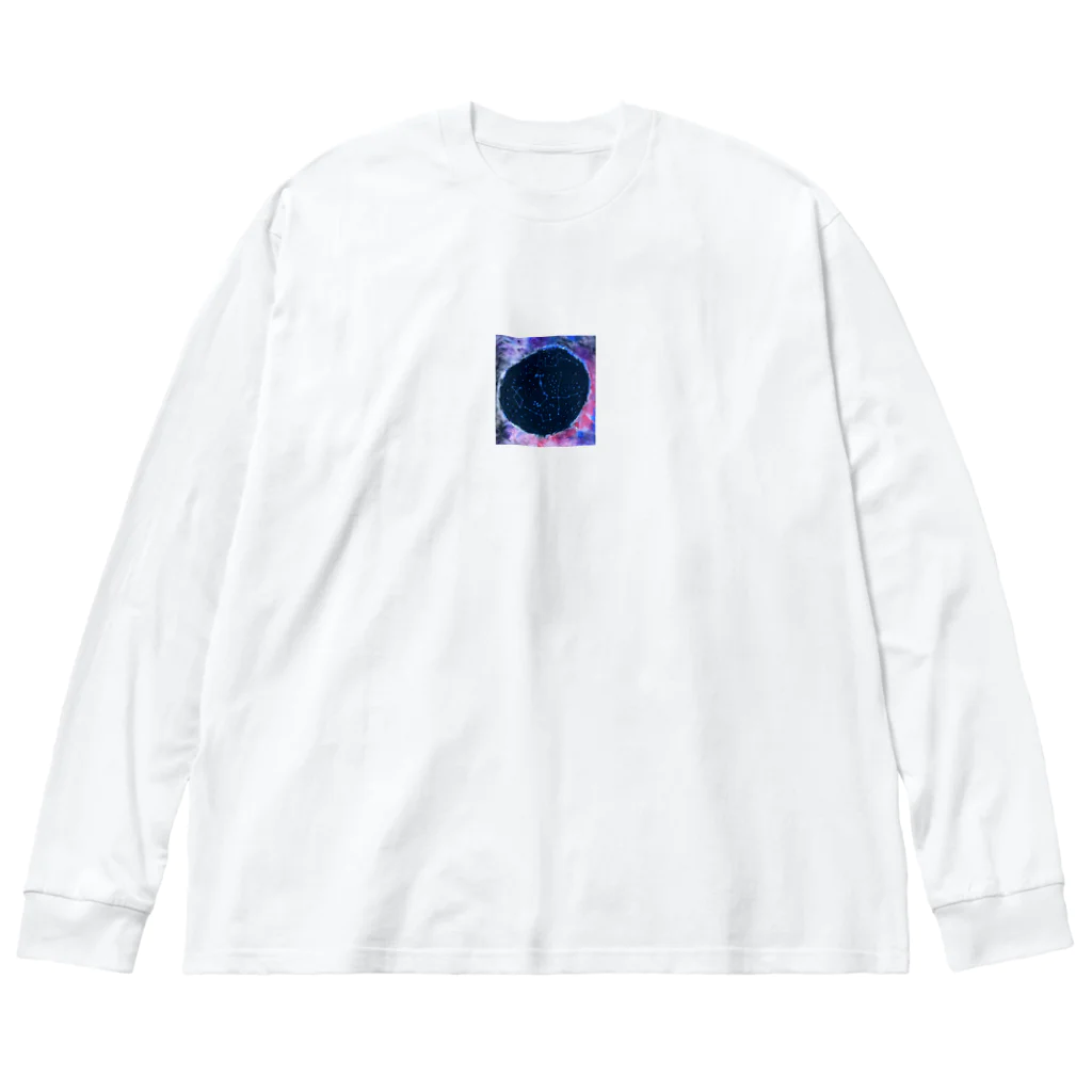 momo-tenのプラネタリウム ビッグシルエットロングスリーブTシャツ