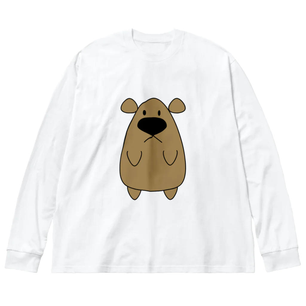 Pat's WorksのCharley the Brown Bear Big Long Sleeve T-Shirt