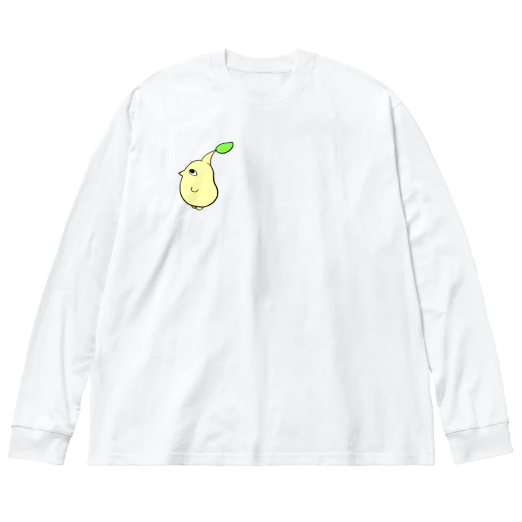 pet goodsのめがでたひよこまめ Big Long Sleeve T-Shirt