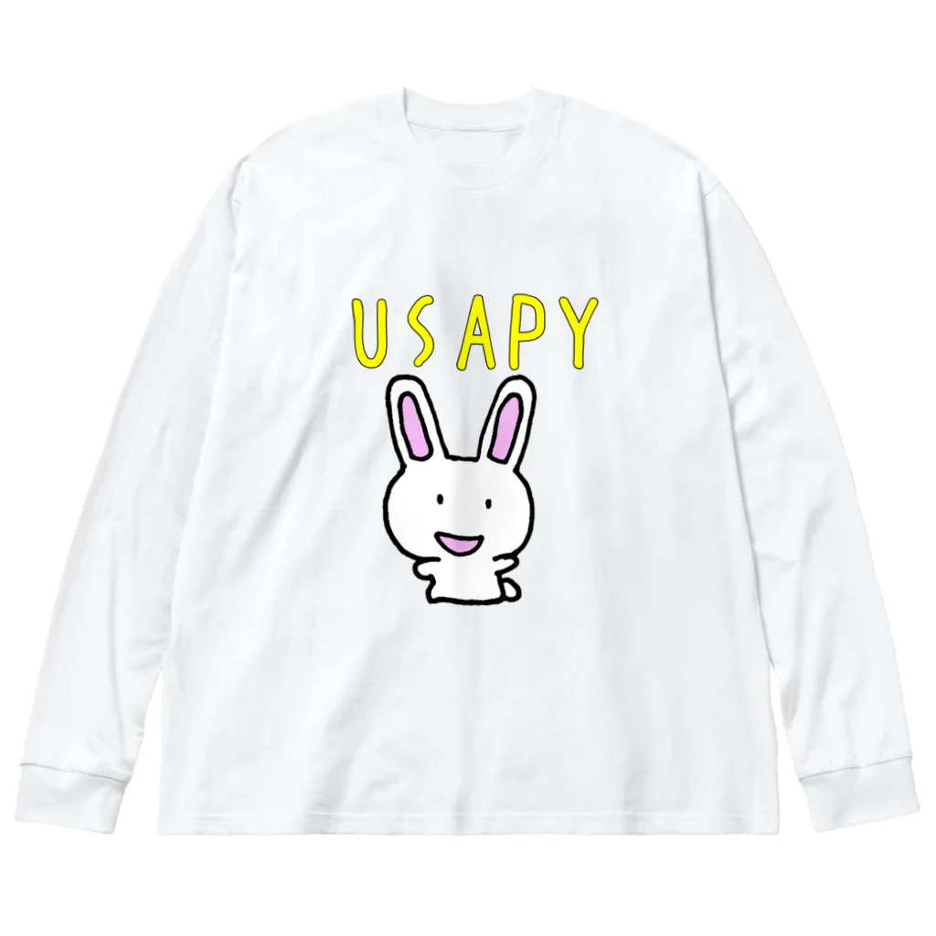 ema ショップのうさぎの　うさぴぃ Big Long Sleeve T-Shirt