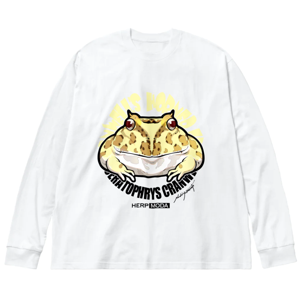 HERP MODA by ヤマモトナオキのツノガエル/イエロー Big Long Sleeve T-Shirt