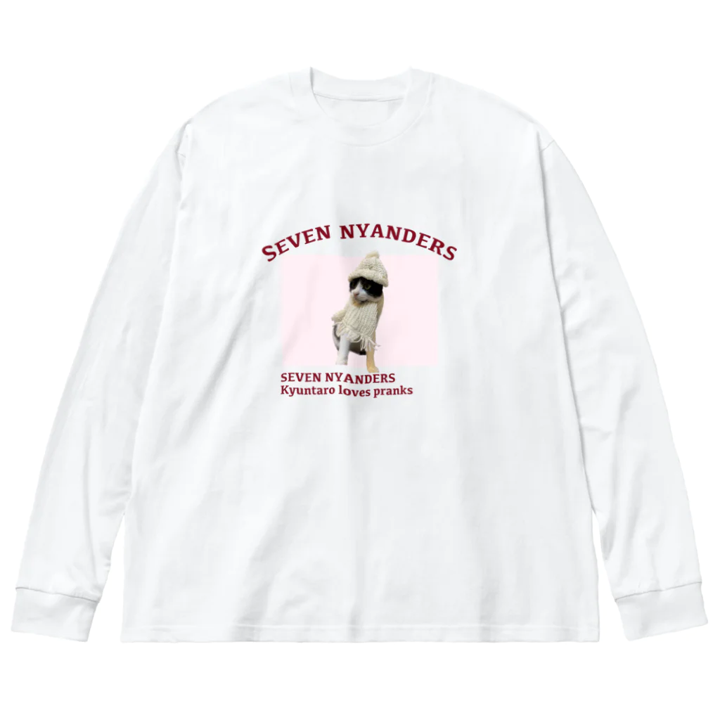 SEVEN NYANDERSのkyuntaro loves pranks ビッグシルエットロングスリーブTシャツ