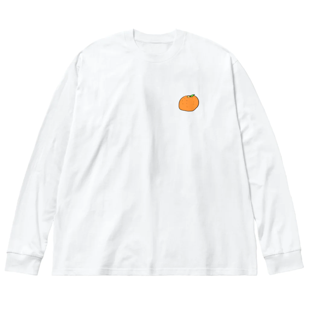 ぱくぱくショップのおみかん ビッグシルエットロングスリーブTシャツ