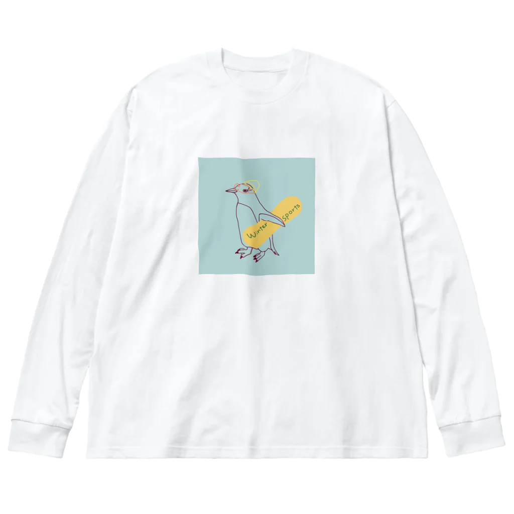 ピゴセリス属のからふるスノボジェンツーペンギン Big Long Sleeve T-Shirt