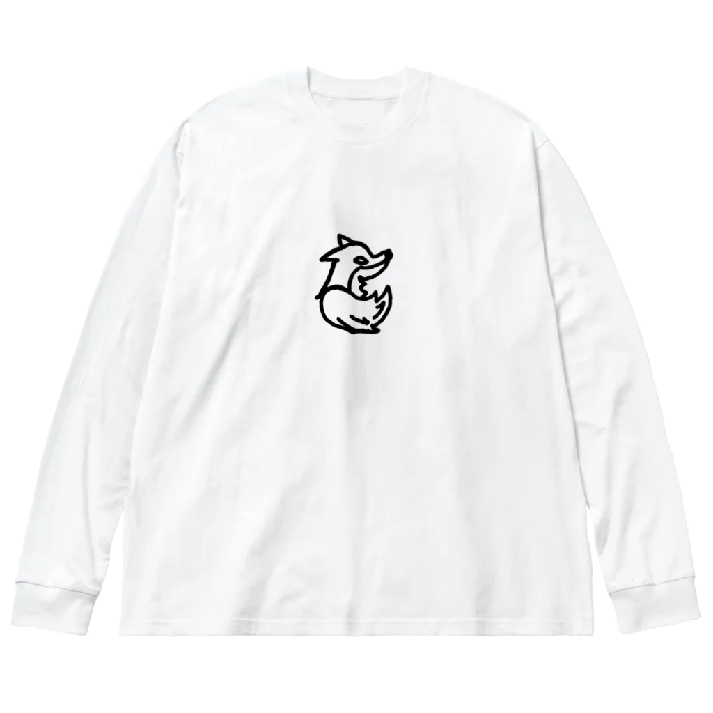 も蜘蛛くの狼 ビッグシルエットロングスリーブTシャツ