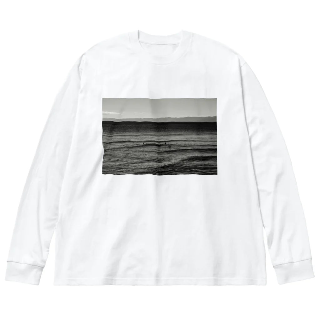 Hide Watanabeのwave_01 ビッグシルエットロングスリーブTシャツ