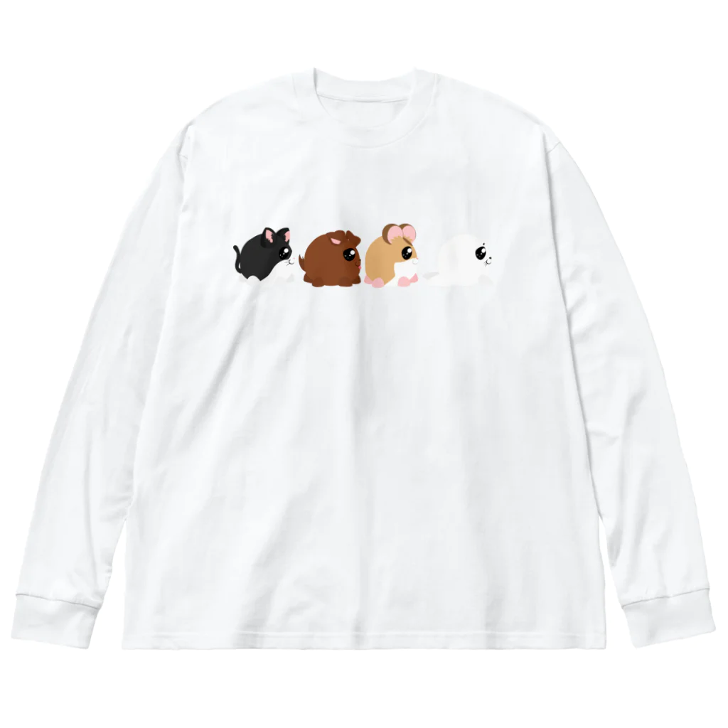 コロコロ ストアのコロコロ動物歩く Big Long Sleeve T-Shirt