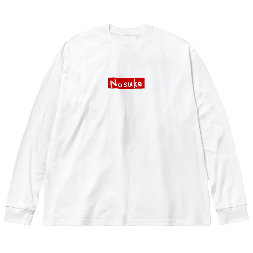 NosukeのNosuke 赤ロゴウェア ビッグシルエットロングスリーブTシャツ