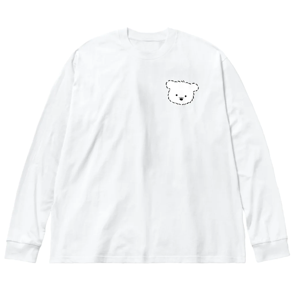 こめくまカフェのこめくまカフェ　こめくまちゃん ビッグシルエットロングスリーブTシャツ