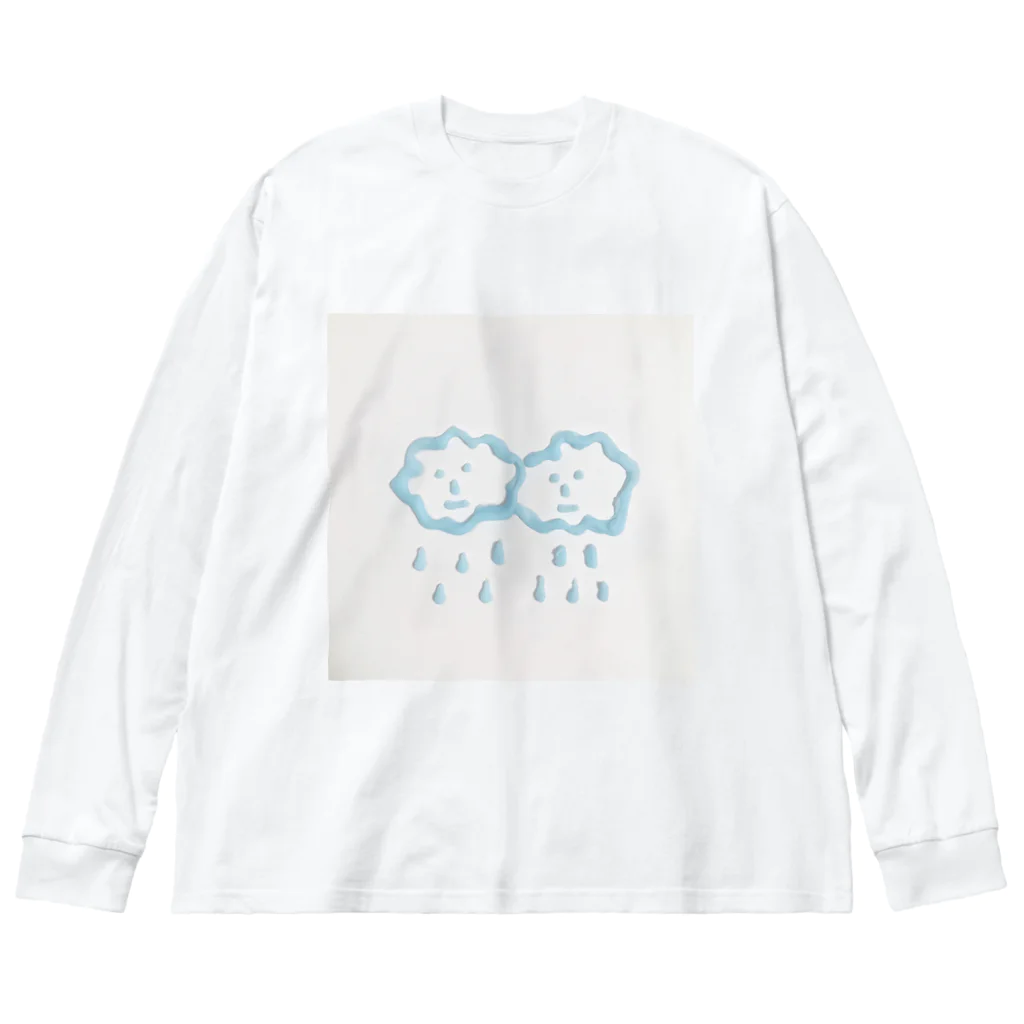 アダムとイブのりんごのFluffy Cloudy ビッグシルエットロングスリーブTシャツ