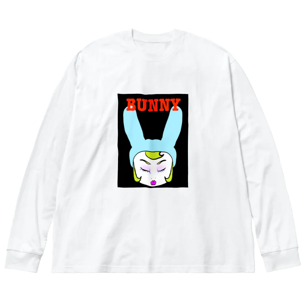 mamo〜のBunny girl Big Long Sleeve T-Shirt