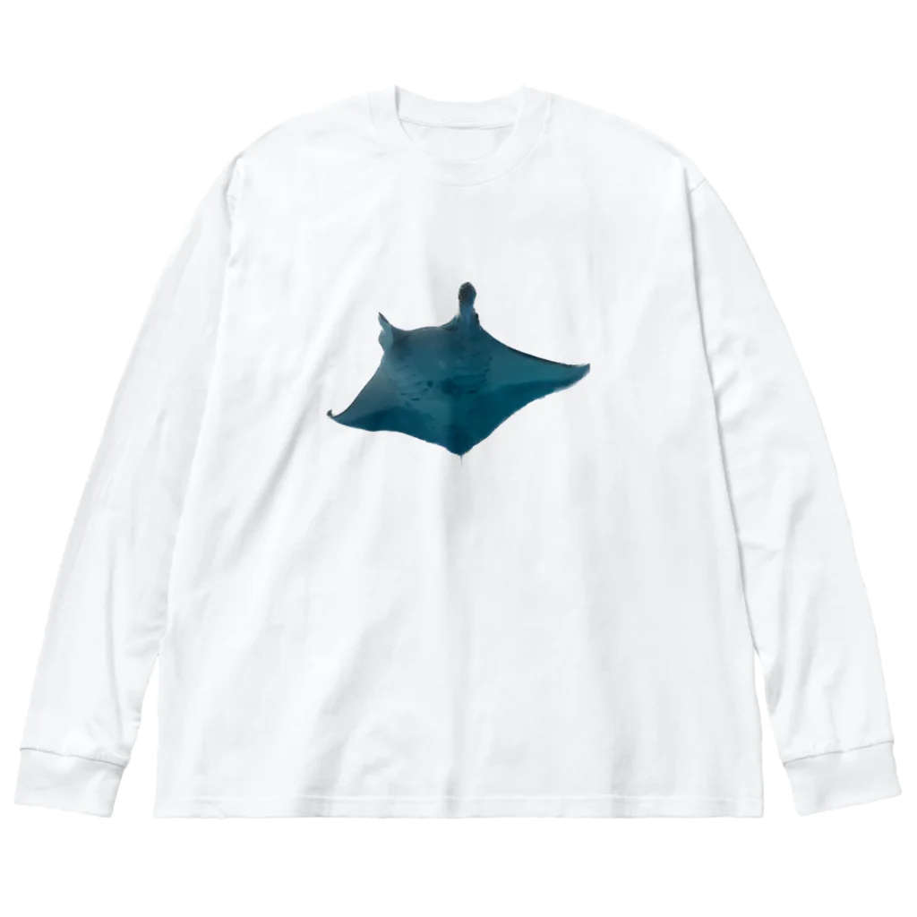 なこちゆるキャラショップのマンタくん Big Long Sleeve T-Shirt